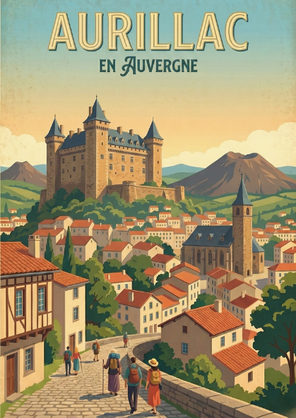 L'Auvergne sur Métal : Affiches Premium en Aluminium