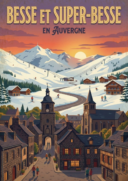 L'Auvergne sur Métal : Affiches Premium en Aluminium