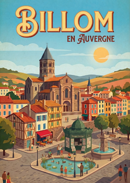 L'Auvergne sur Métal : Affiches Premium en Aluminium