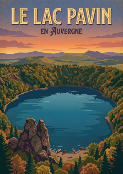 L'Auvergne sur Métal : Affiches Premium en Aluminium