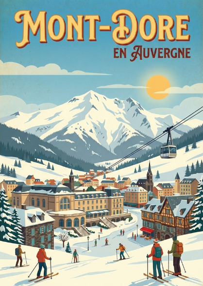 L'Auvergne sur Métal : Affiches Premium en Aluminium