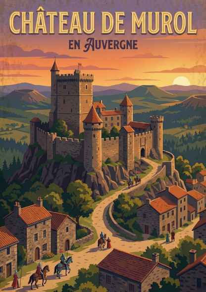 L'Auvergne sur Métal : Affiches Premium en Aluminium