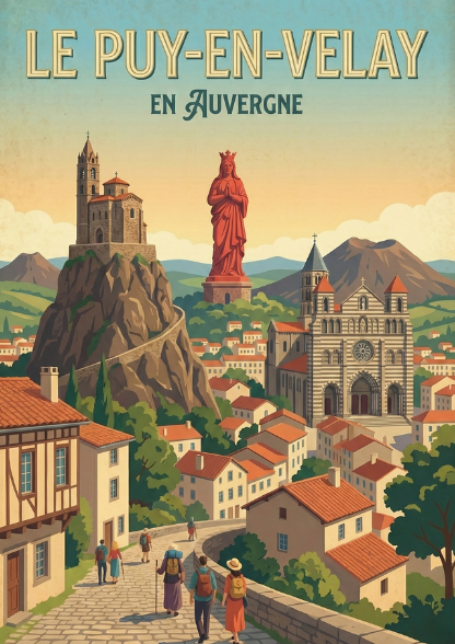 L'Auvergne sur Métal : Affiches Premium en Aluminium