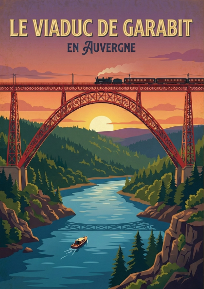 L'Auvergne sur Métal : Affiches Premium en Aluminium